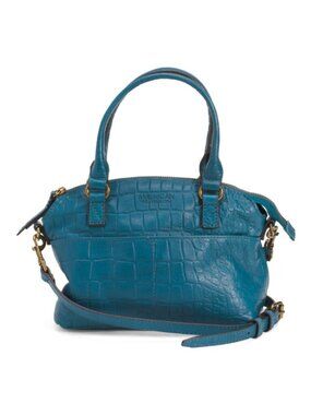 AMERICAN LEATHER CO. Leather Mini Carrie Dome Crossbody